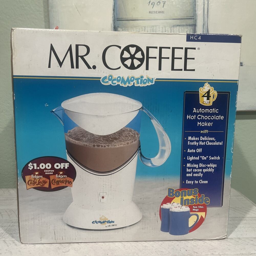 Mr. Coffee Cocomotion HC4 Hot Chocolate Maker with 2 10oz. Mugs